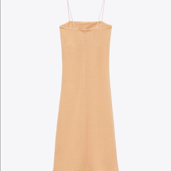 ZARA JACQUARD MIDI DRESS - Picture 13 of 13